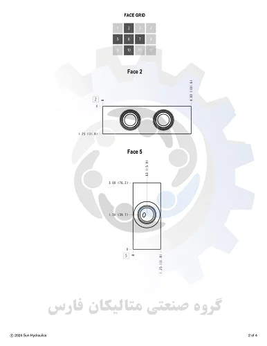 متالیکان فارس-شیر Sun hydraulic مدل YEV